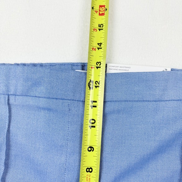 Liz Claiborne Women's Capri Pants Size 16 Blue Mid Rise Zip/Elastic Back NWT - Picture 11 of 12
